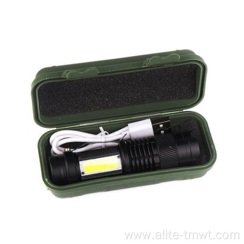 Zoom USB Rechargeable Flashlight